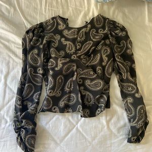 Zara Paisley Top